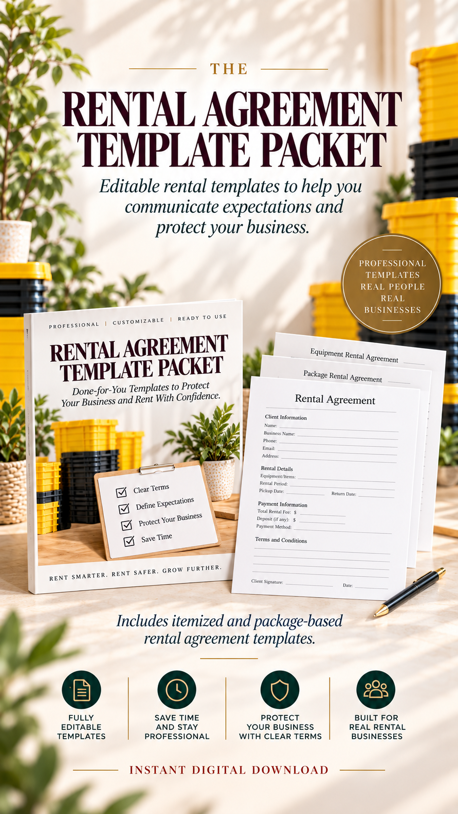 Rental Agreement Template Packet